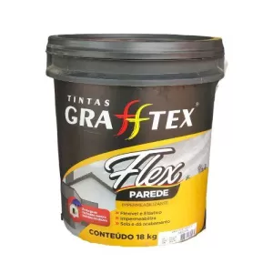 TINTA EMBORRACHADA GRAFFTEX FLEXPAREDE 18KG